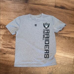 NFL Raiders Gray Short Sleeve Tee